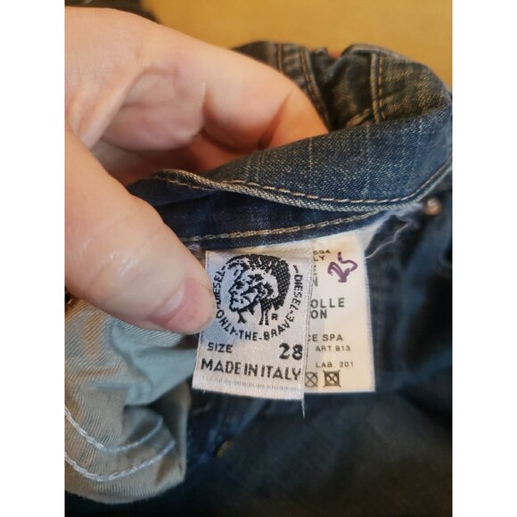 Diesel Jeans Men Blue Kulter Straight Workwear Normcore Italy 28 x 32 Button Fly - Picture 10 of 11